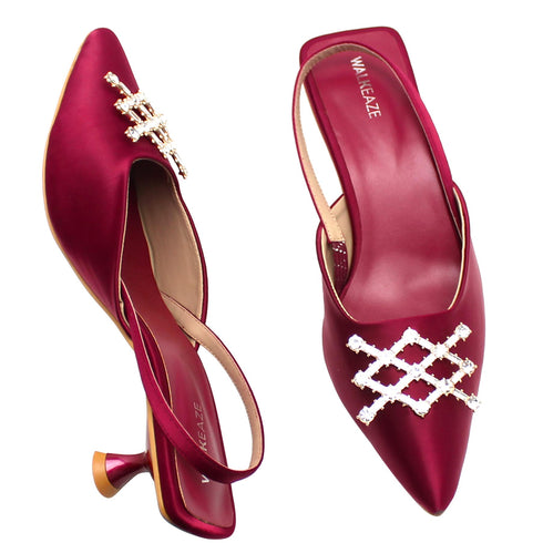 Women Formal Court-Shoes - 74700S (Maroon)